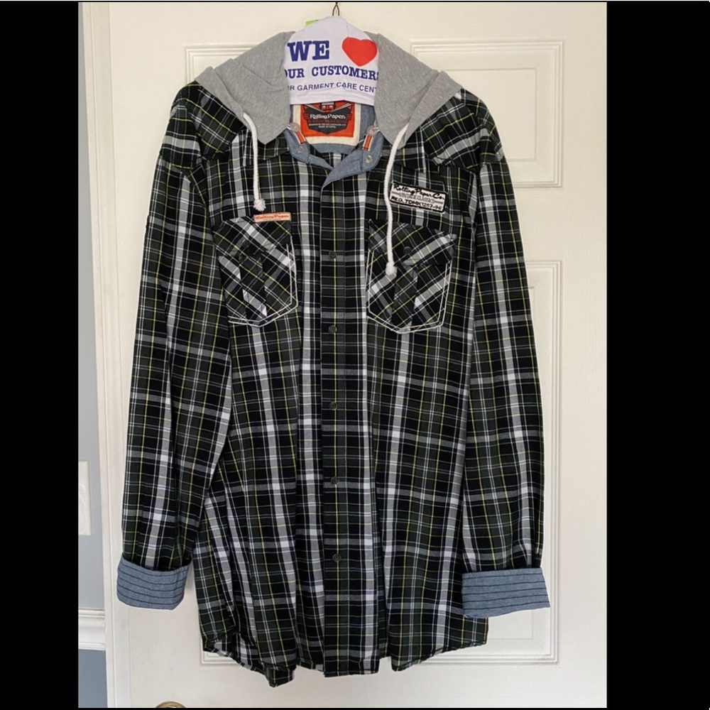 ROLLING PAPER CO. Men’s blue long-sleeved shirt